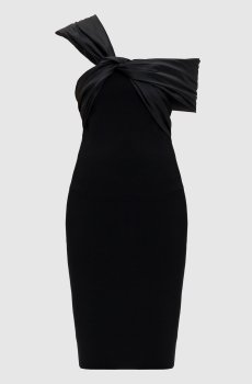 Черное платье Mia с открытыми плечами