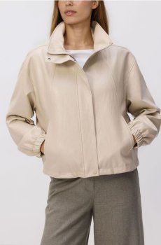 Reserved - Куртка з високим коміром - бежевий - 484IA-08X