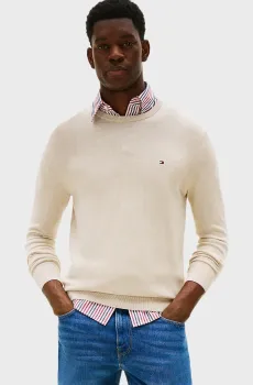 Мужской бежевый джемпер ESSENTIAL Бежевый S Tommy Hilfiger MW0MW39999