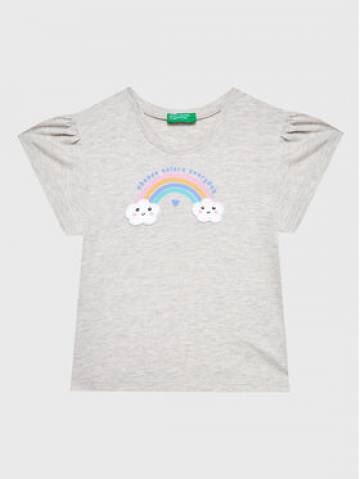 United Colors Of Benetton Футболка 3096G107Z Сірий Regular Fit United Colors Of Benetton Футболка 3096G107Z Сірий Regular Fit