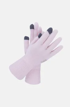 Розовые перчатки Knit Gloves Розовый ONESIZE New Balance LAH13006PIE