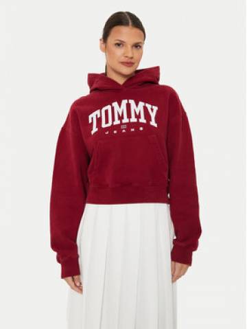 Tommy Jeans Світшот Varsity DW0DW19291 Червоний Relaxed Fit Tommy Jeans Світшот Varsity DW0DW19291 Червоний Relaxed Fit