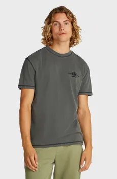 Мужская темно-серая футболка SMALL TONAL CREST Серый S Tommy Jeans DM0DM20787