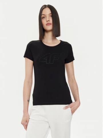 4F Футболка 4FWSS24TTSHF1163 Чорний Slim Fit 4F Футболка 4FWSS24TTSHF1163 Чорний Slim Fit
