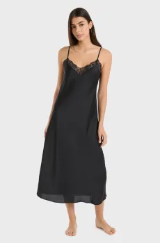 Женская черная ночная рубашка DESIRE Черный L Etam 6557755