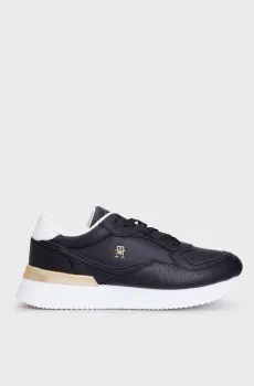 Женские черные кожаные кроссовки CHIC CHUNKY RUNNER Черный 38 Tommy Hilfiger FW0FW08203