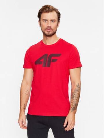 4F Футболка 4FAW23TTSHM0877 Червоний Regular Fit 4F Футболка 4FAW23TTSHM0877 Червоний Regular Fit