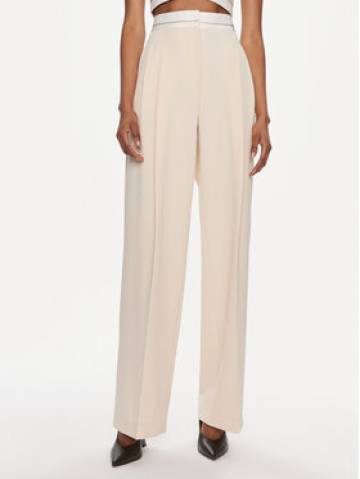 Patrizia Pepe Штани з тканини 8P0576/A375-B788 Бежевий Regular Fit Patrizia Pepe Штани з тканини 8P0576/A375-B788 Бежевий Regular Fit