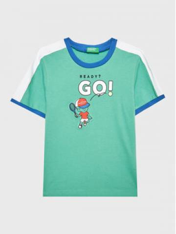 United Colors Of Benetton Футболка 3096G108L Зелений Regular Fit United Colors Of Benetton Футболка 3096G108L Зелений Regular Fit