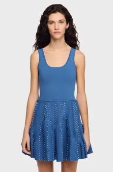 Женское синее платье Синий 34 Sandro SFPRO04721_Blue