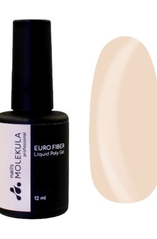 Моделирующий гель для ногтей Nails Molekula Professional Euro Fiber Liquid Poly Gel FG1215 Desert Sand, 12 мл