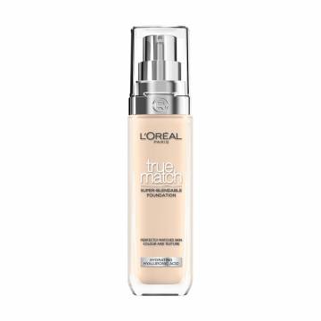 Легкий тональный крем для лица LOreal Paris True Match Super Blendable Foundation, SPF 16, с гиалуроновой кислотой 1N, 30 мл Легкий тональный крем для лица LOreal Paris True Match Super Blendable Foundation, SPF 16, с гиалуроновой кислотой 1N, 30 мл