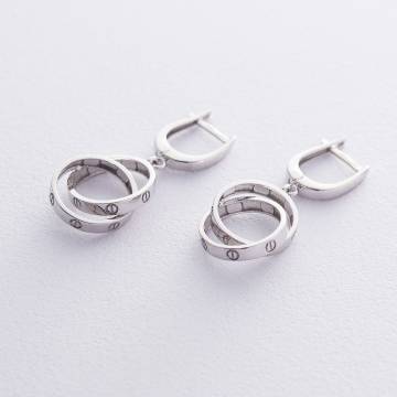 Золотые серьги Круги с06510 Золотые серьги Круги с06510