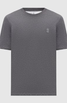 Серая футболка с эмблемой