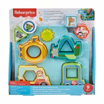 Музыкальный сортер-пазл 2 в 1 Fisher-Price Веселые приключения, от 9 месяцев (HRP31)