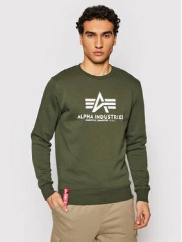 Alpha Industries Світшот Basic Sweater 178302 Зелений Regular Fit Alpha Industries Світшот Basic Sweater 178302 Зелений Regular Fit