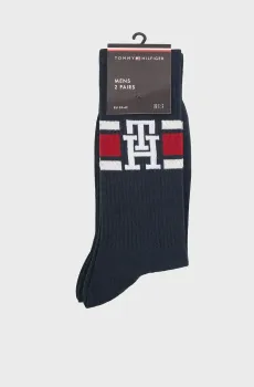 Мужские темно-синие носки (2 пары) SPORT Синий 39-42 Tommy Hilfiger 701236320