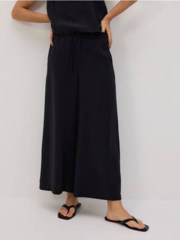 Reserved - LADIES` TROUSERS - чорний - 483GG-99X Reserved - LADIES` TROUSERS - чорний - 483GG-99X