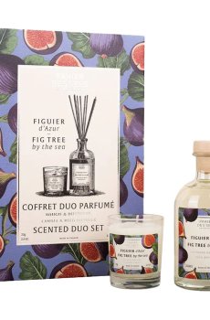 Парфюмированный набор унисекс Panier des Sens Fig Tree by The Sea (аромадиффузор, 240 мл + свеча, 70 г)