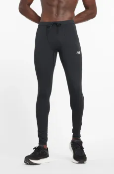 Мужские черные тайтсы Sleek Reflective Черный M New Balance MP43238BK