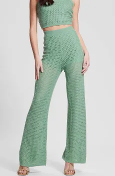 Женские зеленые брюки Зеленый M Guess W3GB01.Z2WK0;G8FF