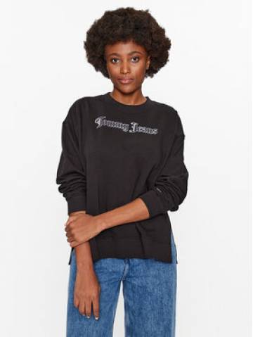 Tommy Jeans Світшот Grunge DW0DW16401 Чорний Relaxed Fit Tommy Jeans Світшот Grunge DW0DW16401 Чорний Relaxed Fit