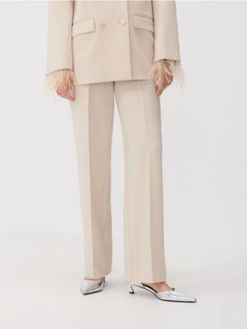 Reserved - Штани зі стрілками - бежевий - 8497B-08X