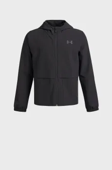 Детская черная ветровка UA B UNSTOPPABLE WVN JACKET Черный 10 Under Armour 6009561-001