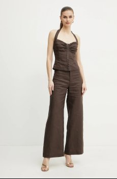 Льняная блузка Bardot RIXTON