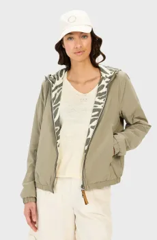 Женская оливковая двусторонняя ветровка Оливковый 40 Camel Active 330690-5R22-36