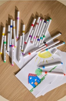Набір кольорових фломастерів 24 pack - чорний