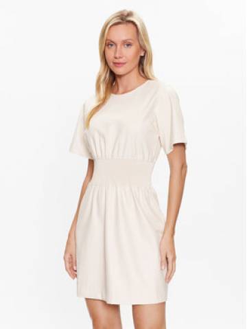 DKNY Повсякденна сукня P3ABTQ87 Écru Regular Fit DKNY Повсякденна сукня P3ABTQ87 Écru Regular Fit
