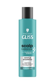 Нежный шампунь Gliss Scalp Balance Gentle Shampoo для всех типов волос и кожи головы, 200 мл
