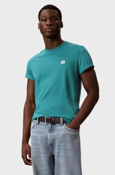 Мужская бирюзовая футболка BADGE JERSEY CLASSIC Бирюзовый XL Calvin Klein Jeans LV04RC272G