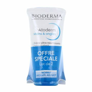 Питательный крем для рук Bioderma Atoderm Mains & Ongles Ulra-Nourishing Hand Cream, 2*50 мл Питательный крем для рук Bioderma Atoderm Mains & Ongles Ulra-Nourishing Hand Cream, 2*50 мл