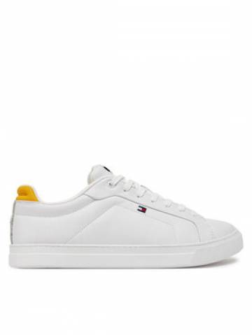 Tommy Hilfiger Снікерcи Icon Court Pinperf Lth FM0FM05483 Білий