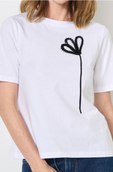 Футболка з коротким рукавом - кремовий