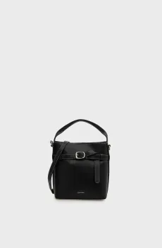 Женская черная сумка BUCKLE MINI CROSSBODY Черный ONESIZE Calvin Klein LV04F3550G