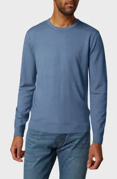 Мужской голубой шерстяной джемпер Голубой XL Pierre Cardin PC.-C550700.5037