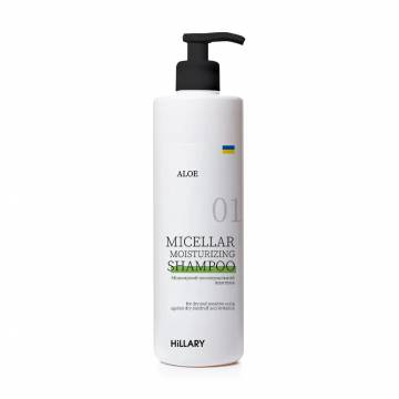 Мицеллярный увлажняющий шампунь Hillary Aloe Micellar Moisturizing Shampoo для сухой и чувствительной кожи головы, 500 мл Мицеллярный увлажняющий шампунь Hillary Aloe Micellar Moisturizing Shampoo для сухой и чувствительной кожи головы, 500 мл