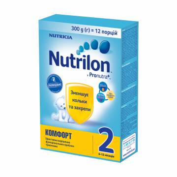 Детская сухая смесь Nutrilon Комфорт 2, от 6 до 12 месяцев, 300 г Детская сухая смесь Nutrilon Комфорт 2, от 6 до 12 месяцев, 300 г