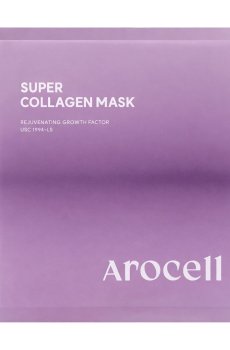 Увлажняющая гидрогелевая маска для лица Arocell Super Collagen Mask с коллагеном и пептидами, 43 г