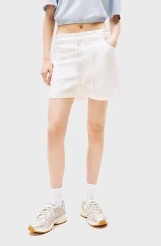 Женские белые шорты Белый L Tommy Jeans DW0DW20360