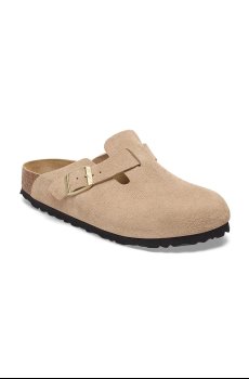 Замшевые шлепанцы Birkenstock Boston
