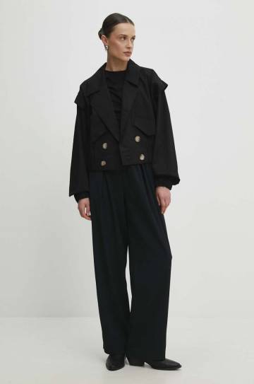 Куртка Answear Lab женская цвет чёрный переходная oversize Куртка Answear Lab женская цвет чёрный переходная oversize