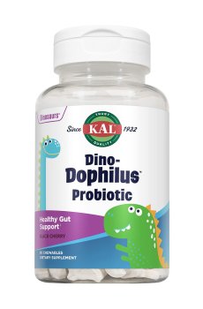 Пробиотик для детей KAL Dinosaurs Dino-Dophilus Probiotic со вкусом вишни, 60 жевательных конфет