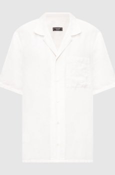 Рубашка из льна цвета айвори