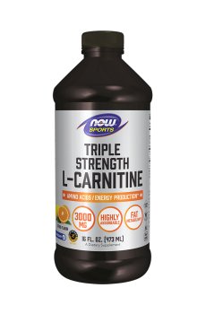 L-Карнитин NOW foods Sports Triple Strength L-Carnitine Citrus 3000 мг, в жидкости, 473 мл