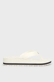 Женские белые вьетнамки IM TH CHAINPRINT MIDWEDGE SANDAL Белый 39 Tommy Hilfiger FW0FW08527