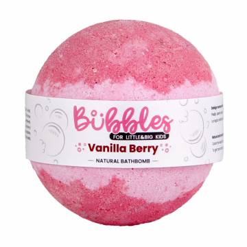 Детская бомбочка для ванны Beauty Jar Bubbles Vanilla Berry, 120 г Детская бомбочка для ванны Beauty Jar Bubbles Vanilla Berry, 120 г